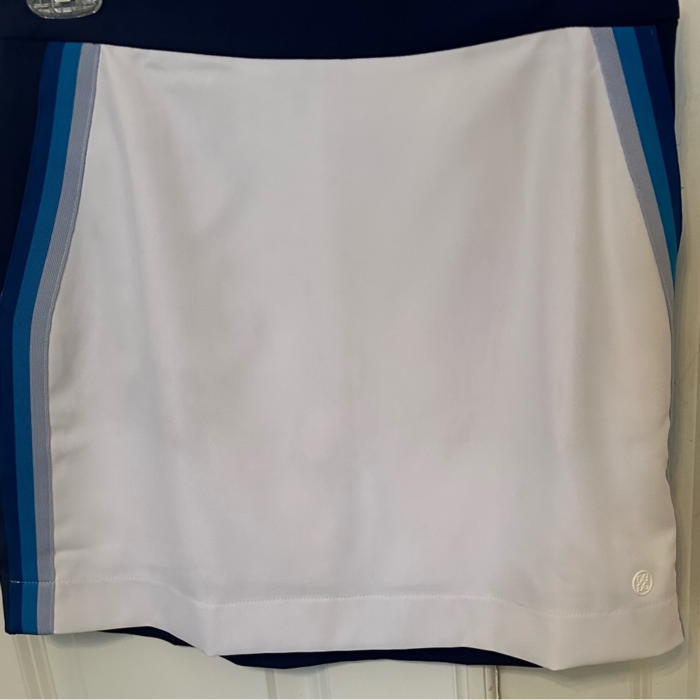 Elegant Blue and White Women's Skirt